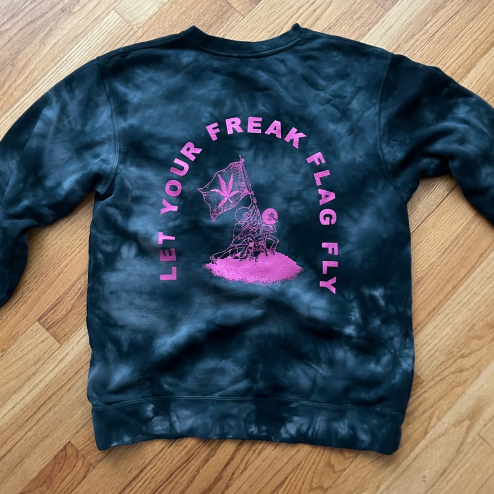 The Freak Brothers Let Your Freak Flag Fly sweatshirt gray